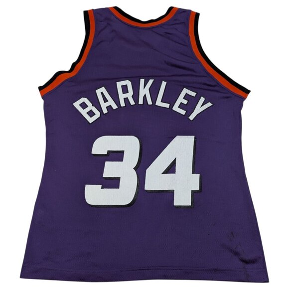 Vintage Champion Phoenix Suns Charles Barkley jersey NBA sz 36 Small 90s *READ - Picture 7 of 10